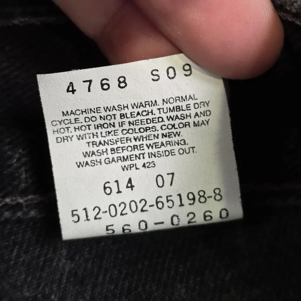 Vintage 90s‎ Levis 560 Jeans Mens 38x34 Black Denim Loose Fit Tapered Made USA